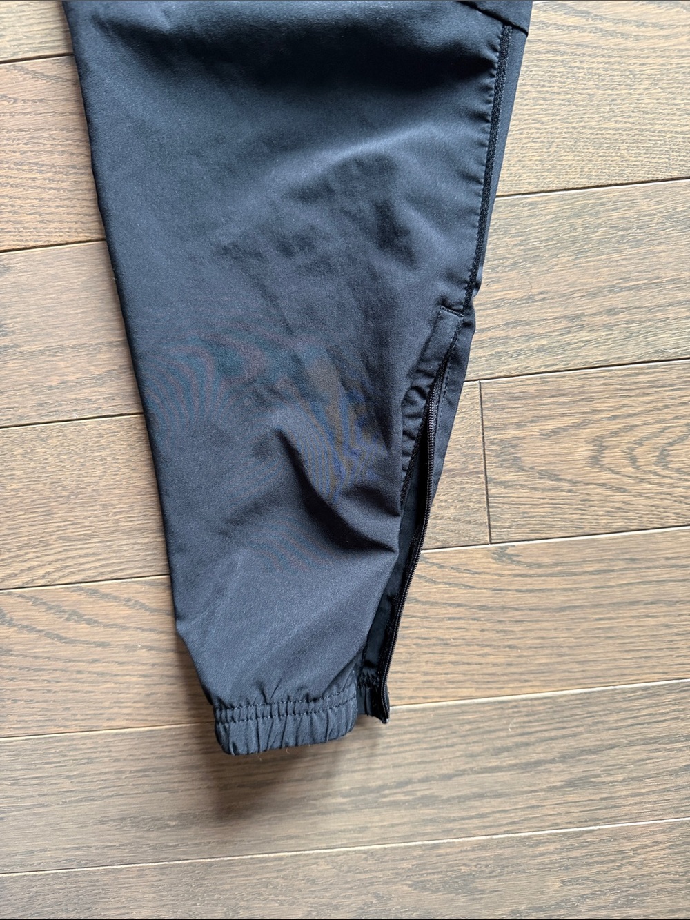 Nike Black Track Pants with White Swoosh - Picture 2 of 4